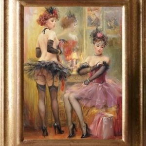 Konstantin Stockings semi nude Art Framed 10x12
